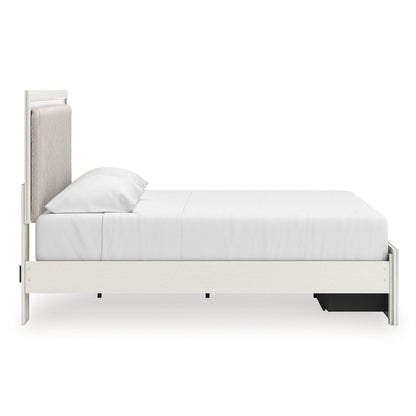 Signature Design by Ashley Zuraleus PCB3381B9 King Upholstered Panel Storage Bed - American Furniture of Slidell