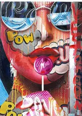 TT2022   Pow woman with shades   30x40 Classy Art