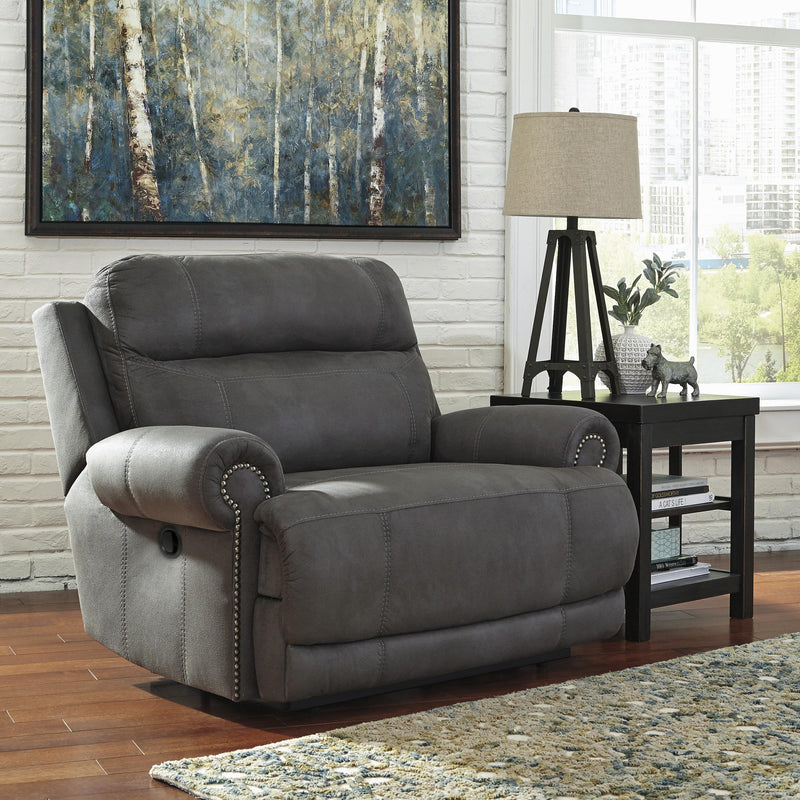 Signature Design by Ashley Austere Fabric Recliner with Wall Recline 3840152