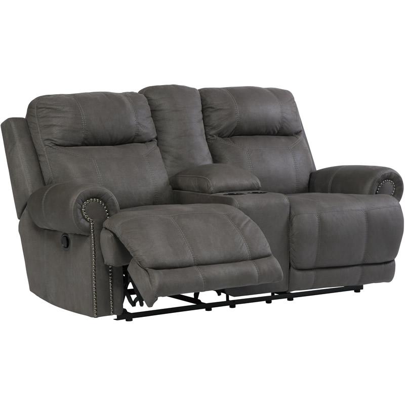 Signature Design by Ashley Austere Manual Reclining Fabric Loveseat 3840194