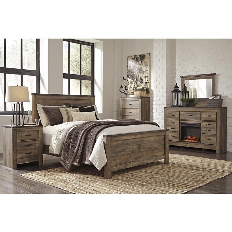 Signature Design by Ashley Trinell Queen Panel Bed B446-57/B446-54/B446-96