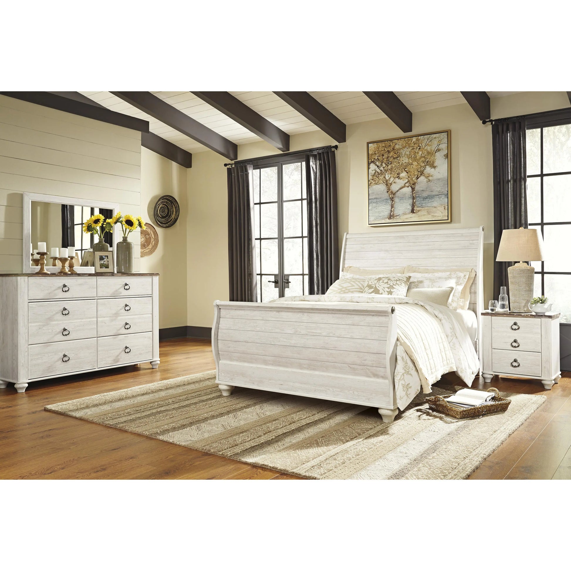 signature design by ashley willowton dresser Signature Design by Ashley Willowton 6-Drawer Dresser with Mirror B267-31/B267-36