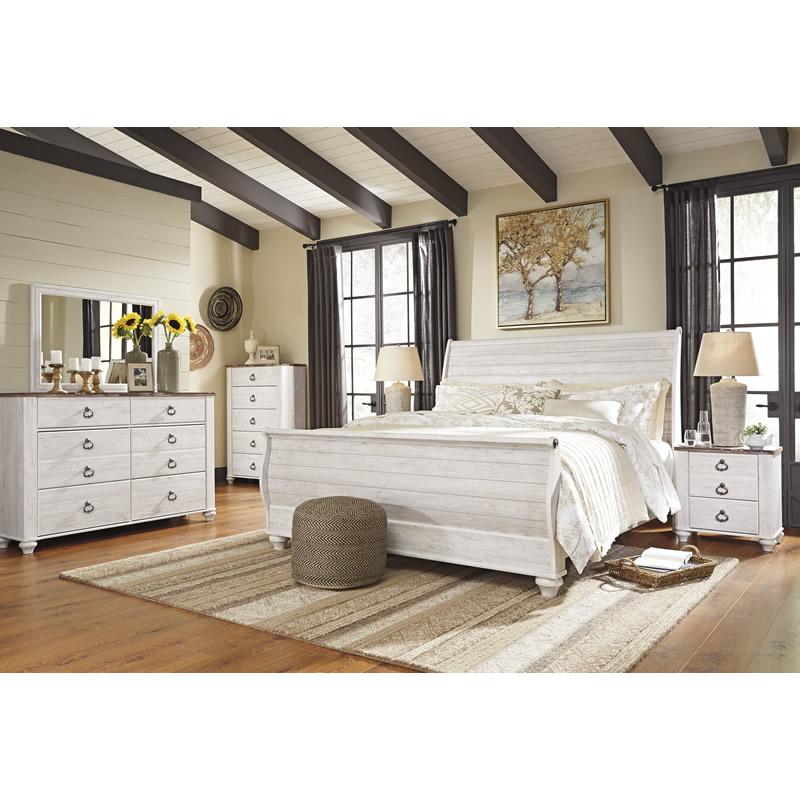 Signature Design by Ashley Willowton King Sleigh Bed B267-78/B267-76/B267-97
