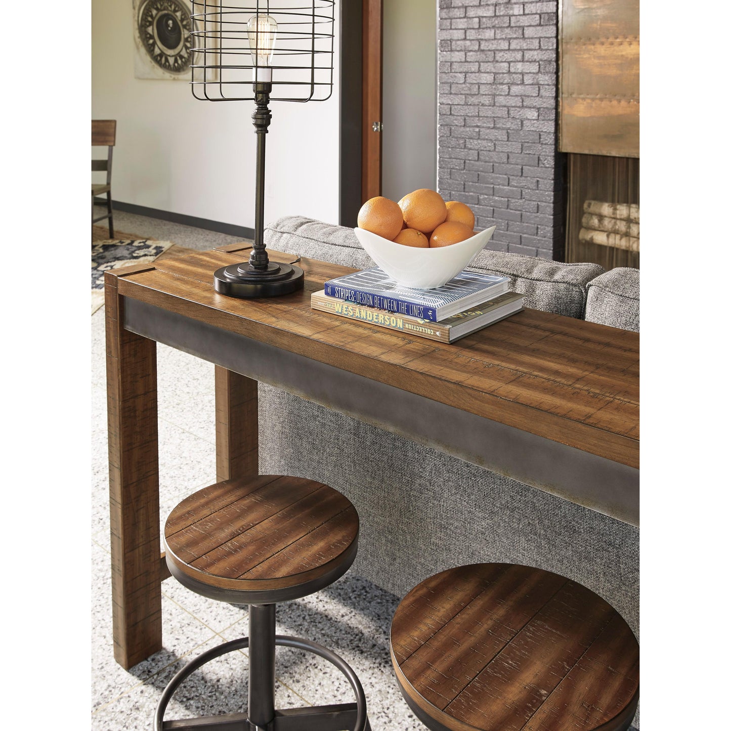 Signature Design by Ashley Torjin Counter Height Dining Table D440-52