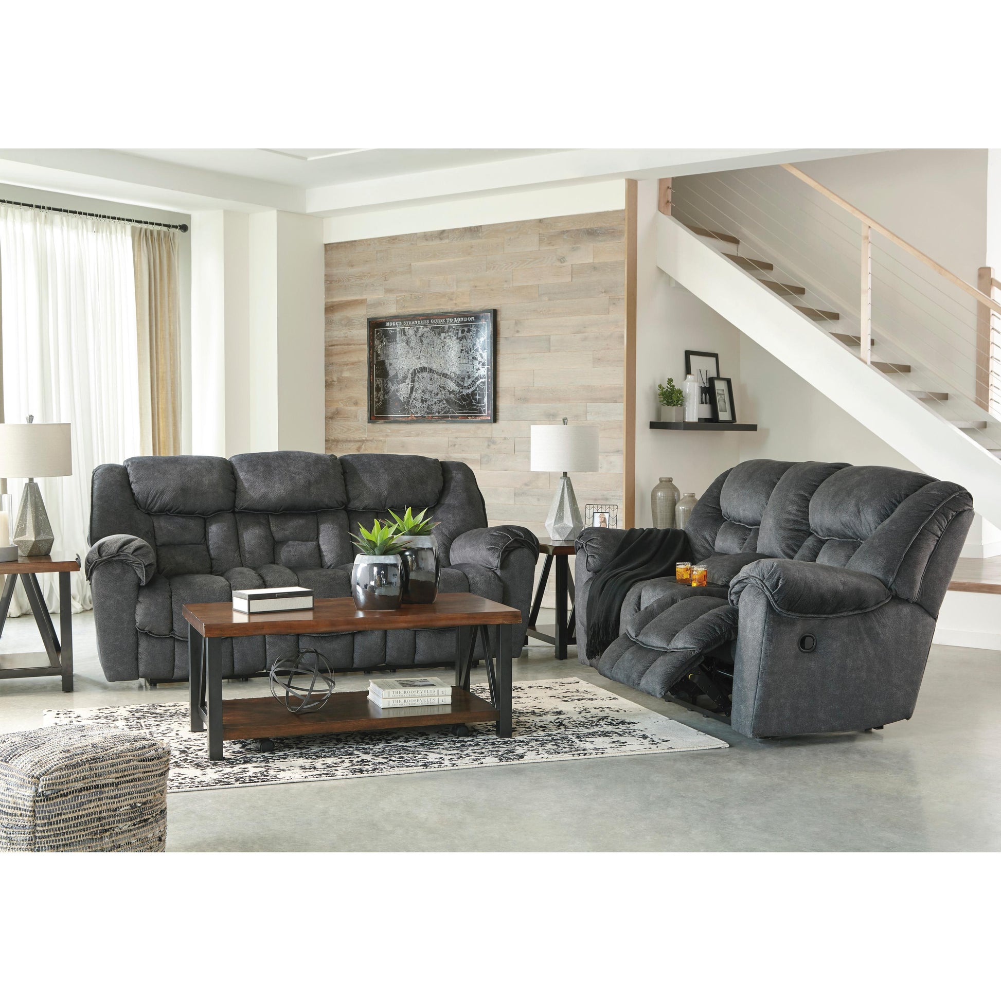 Signature Design by Ashley Capehorn Reclining Fabric Loveseat 7690294