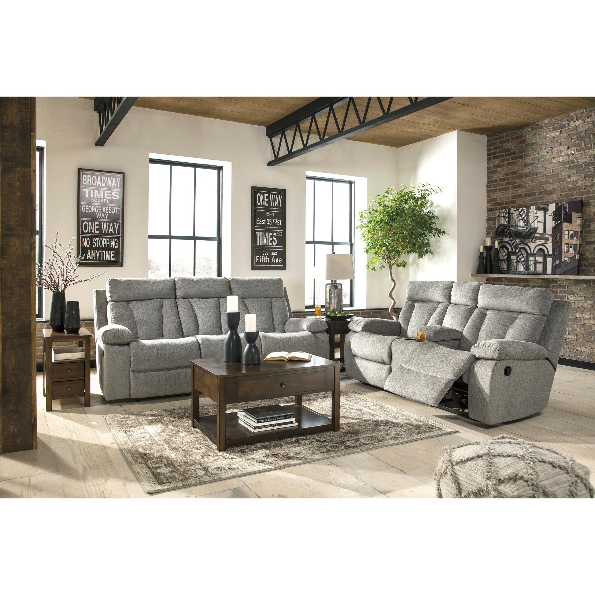 Signature Design by Ashley Mitchiner Reclining Fabric Loveseat 7620494