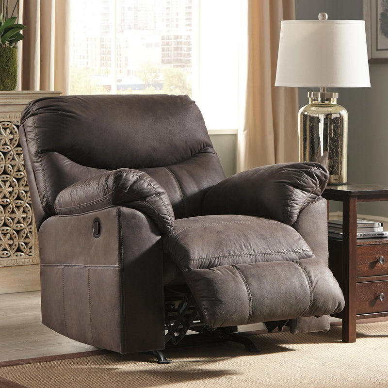 Signature Design by Ashley Boxberg Rocker Leather Look Recliner 3380325