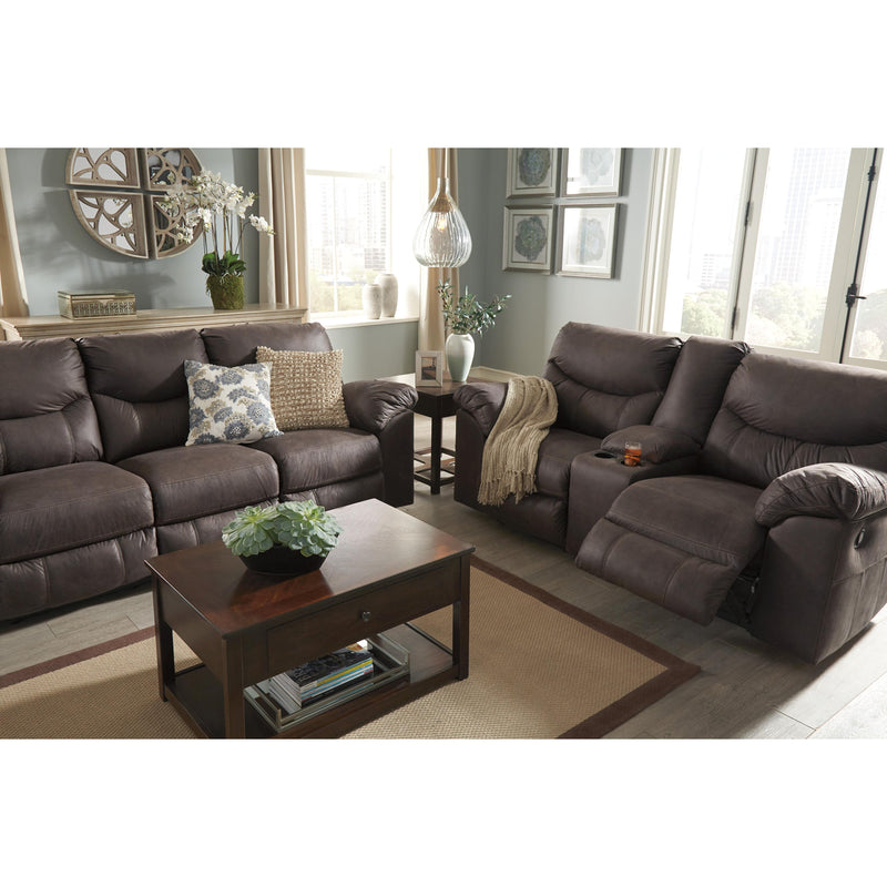 Signature Design by Ashley Boxberg Reclining Leather Look Loveseat 3380394
