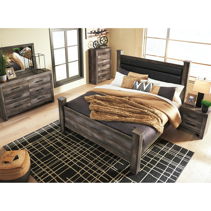 Signature Design by Ashley Wynnlow King Upholstered Poster Bed B440-68/B440-66/B440-62/B440-99