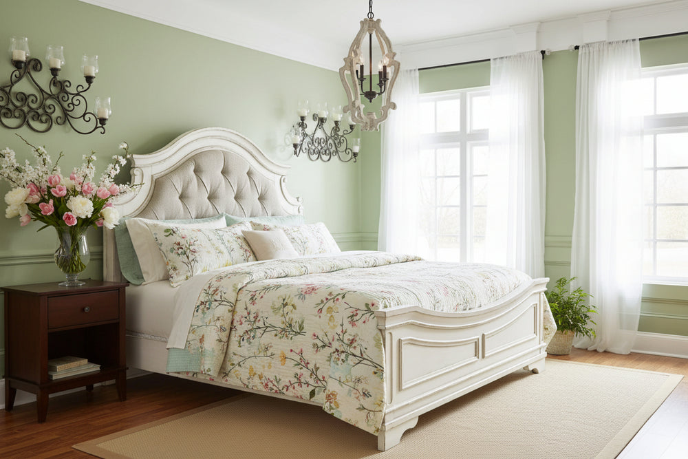 Signature Design by Ashley Realyn Queen Upholstered Panel Bed B743-57/B743-54/B743-96