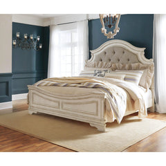 Signature Design by Ashley Realyn King Upholstered Panel Bed B743-58/B743-56/B743-97