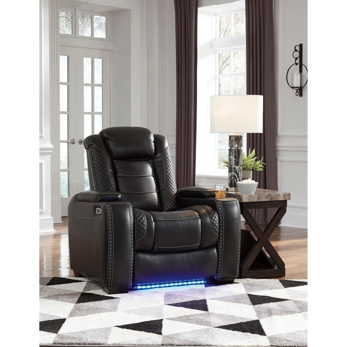 Signature Design by Ashley Party Time Power Leather Look Recliner 3700313