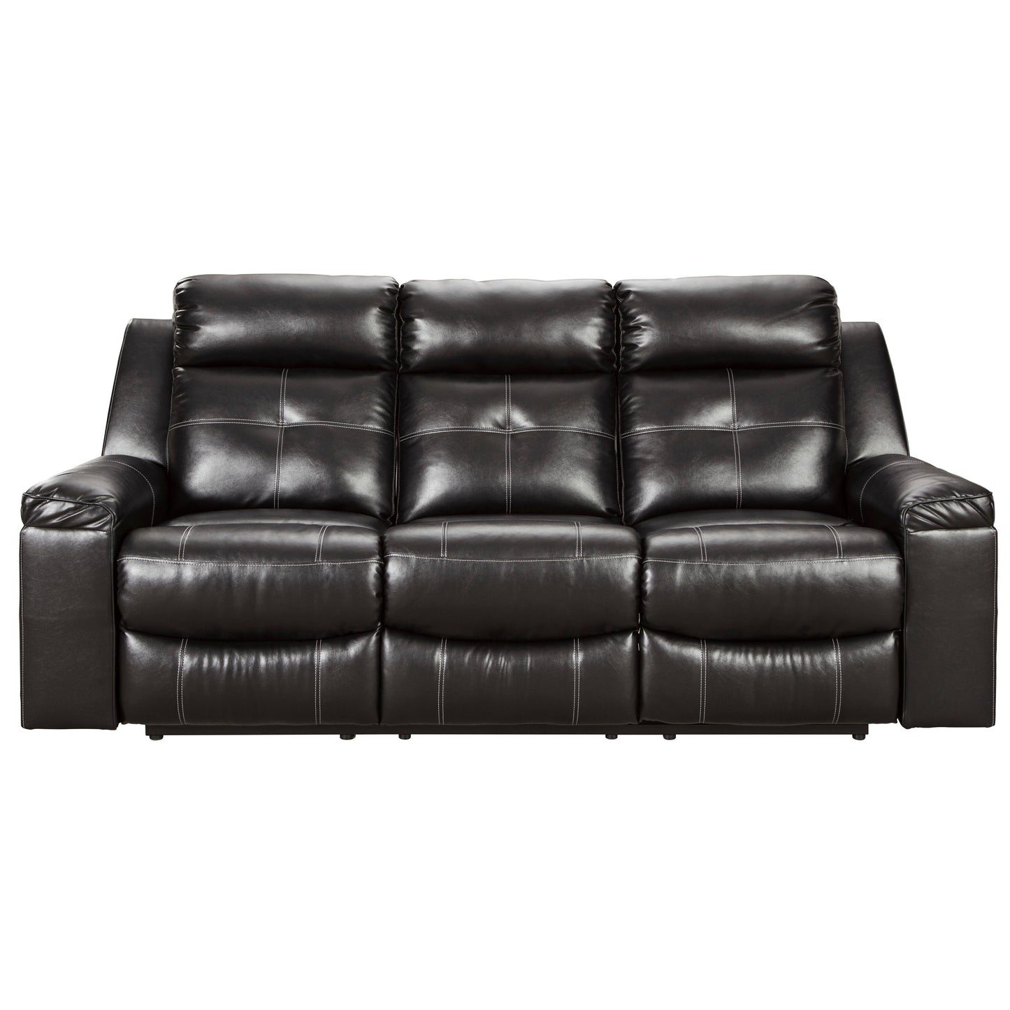 Signature Design by Ashley Kempten Reclining Leather Look Sofa 8210588