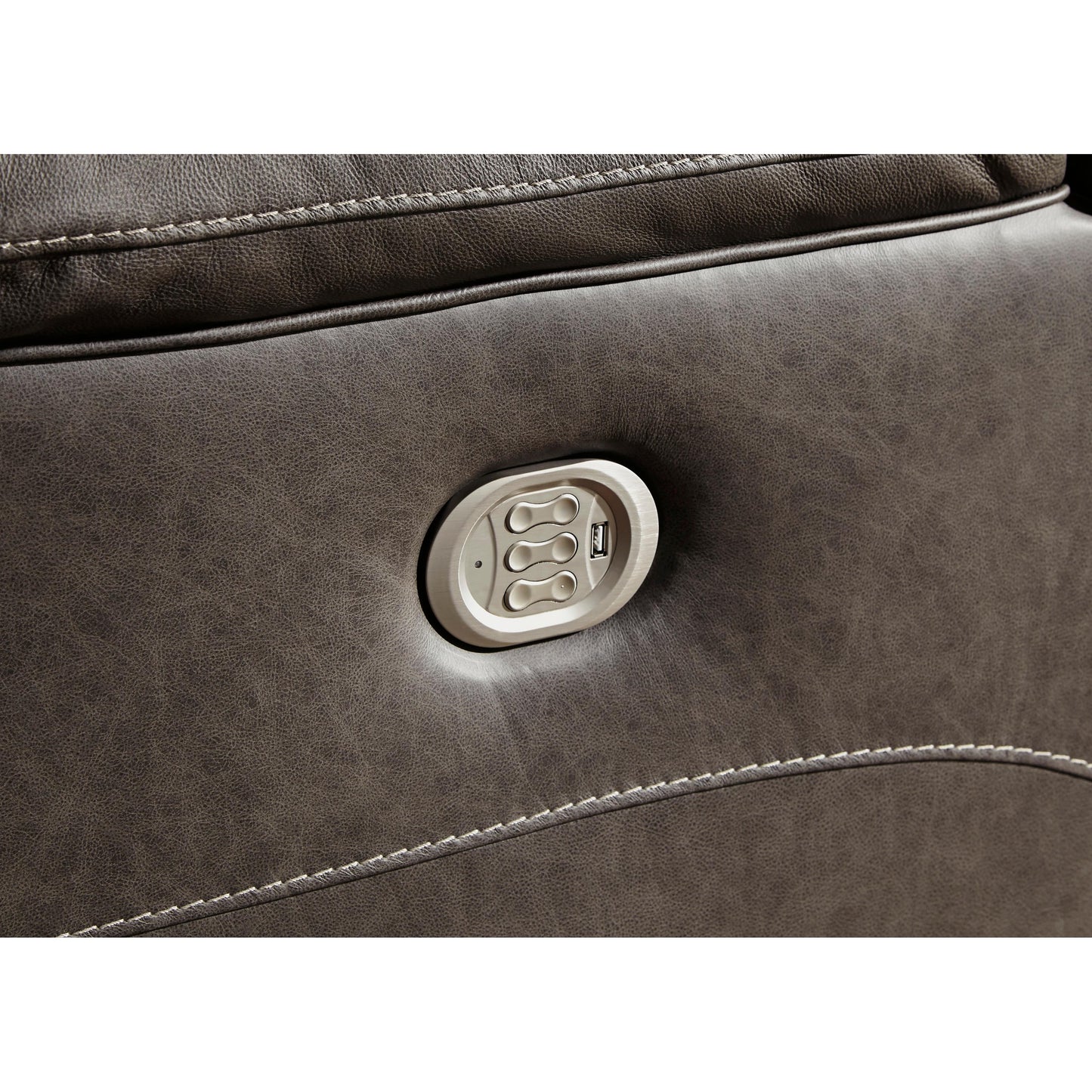 Signature Design by Ashley Wurstrow Power Reclining Leather Match Sofa U5460215