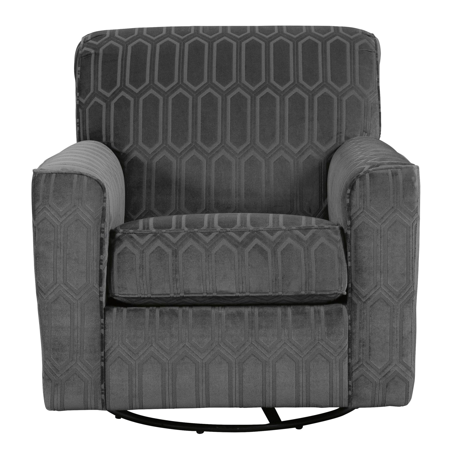 Signature Design by Ashley Zarina Swvel Fabric Accent Chair 9770442