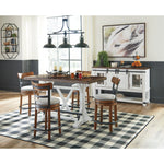 Signature Design by Ashley Valebeck Counter Height Dining Table with Trestle Base D546-13