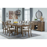 Signature Design by Ashley Moriville Dining Table with Trestle Base D631-45