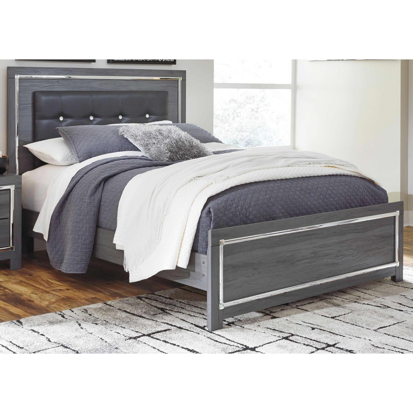 Signature Design by Ashley Lodanna Queen Upholstered Panel Bed B214-57/B214-54/B214-96