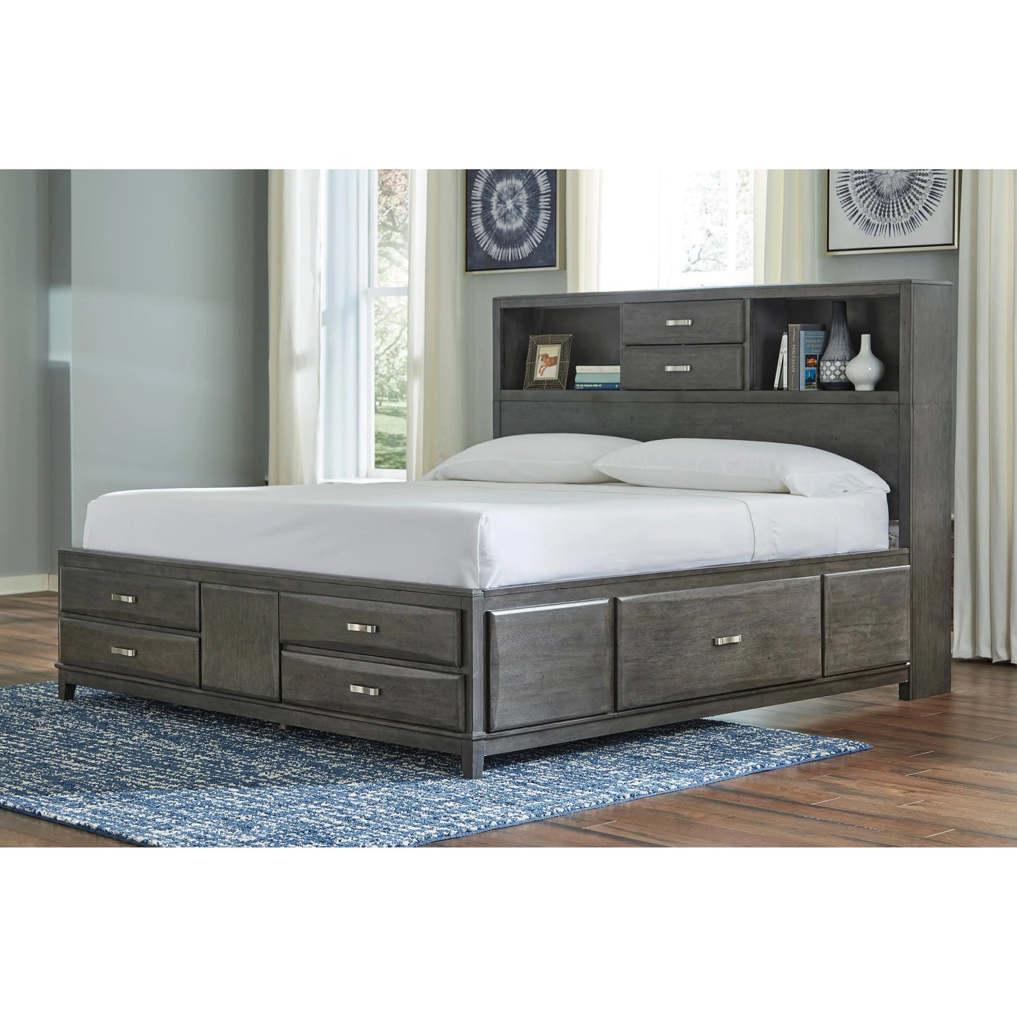 Signature Design by Ashley Caitbrook California King Bookcase Bed with Storage B476-69/B476-66/B476-95