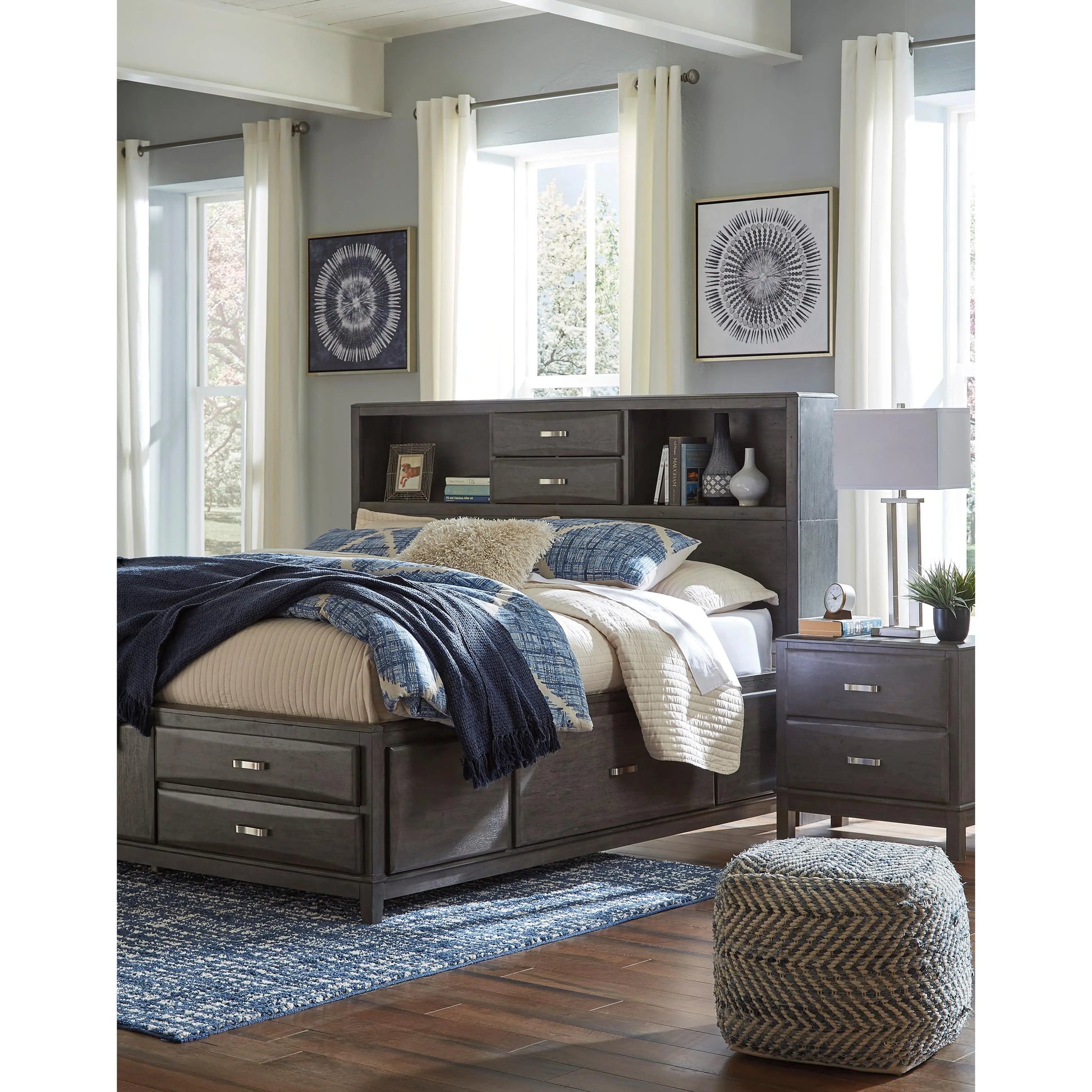 Signature Design by Ashley Caitbrook California King Bookcase Bed with Storage B476-69/B476-66/B476-95