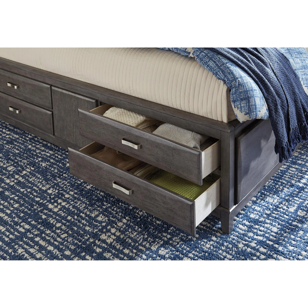 Signature Design by Ashley Caitbrook King Bookcase Bed with Storage B476-69/B476-66/B476-99