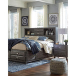 Signature Design by Ashley Caitbrook King Bookcase Bed with Storage B476-69/B476-66/B476-99