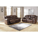 Signature Design by Ashley Stoneland Reclining Leather Look Sofa 3990488