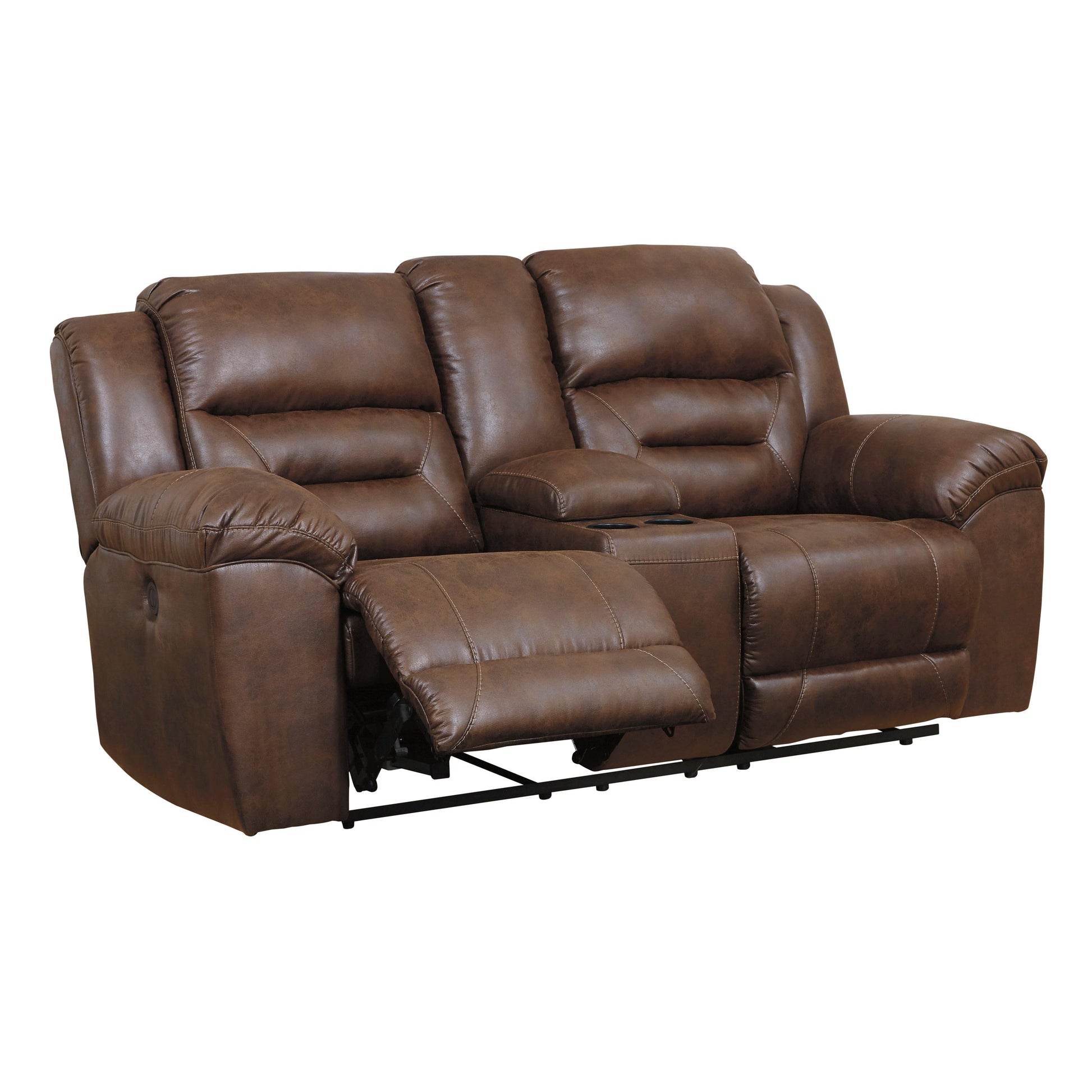 Signature Design by Ashley Stoneland Power Reclining Leather Look Loveseat 3990496
