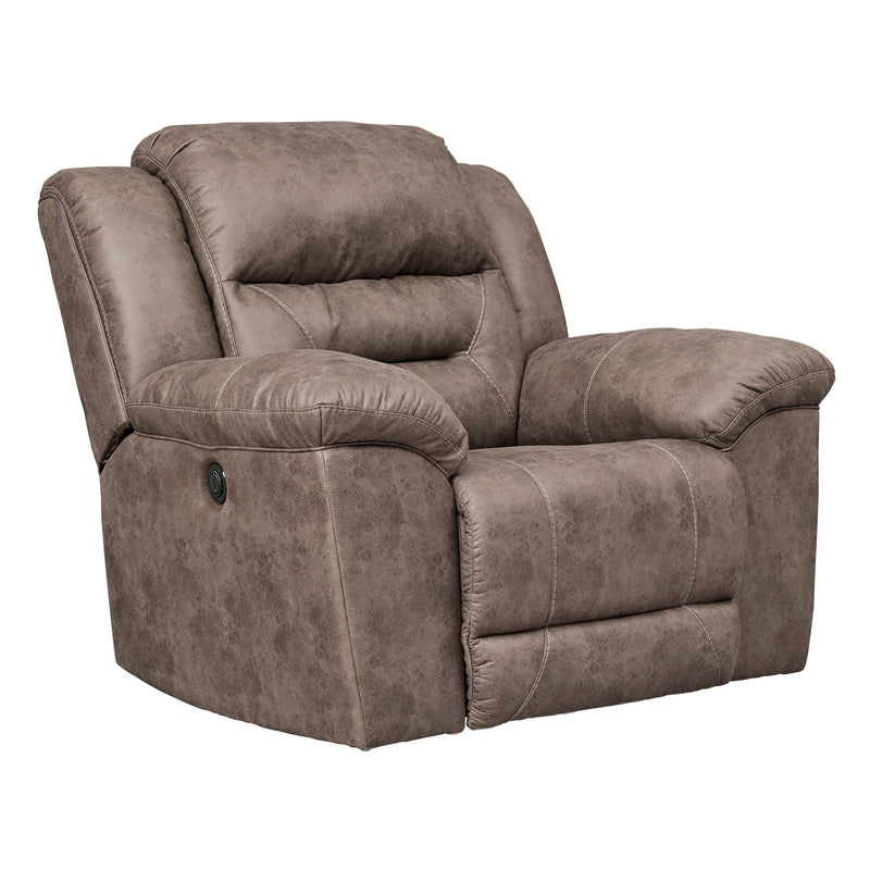 Signature Design by Ashley Stoneland Power Rocker Leather Look Recliner 3990598