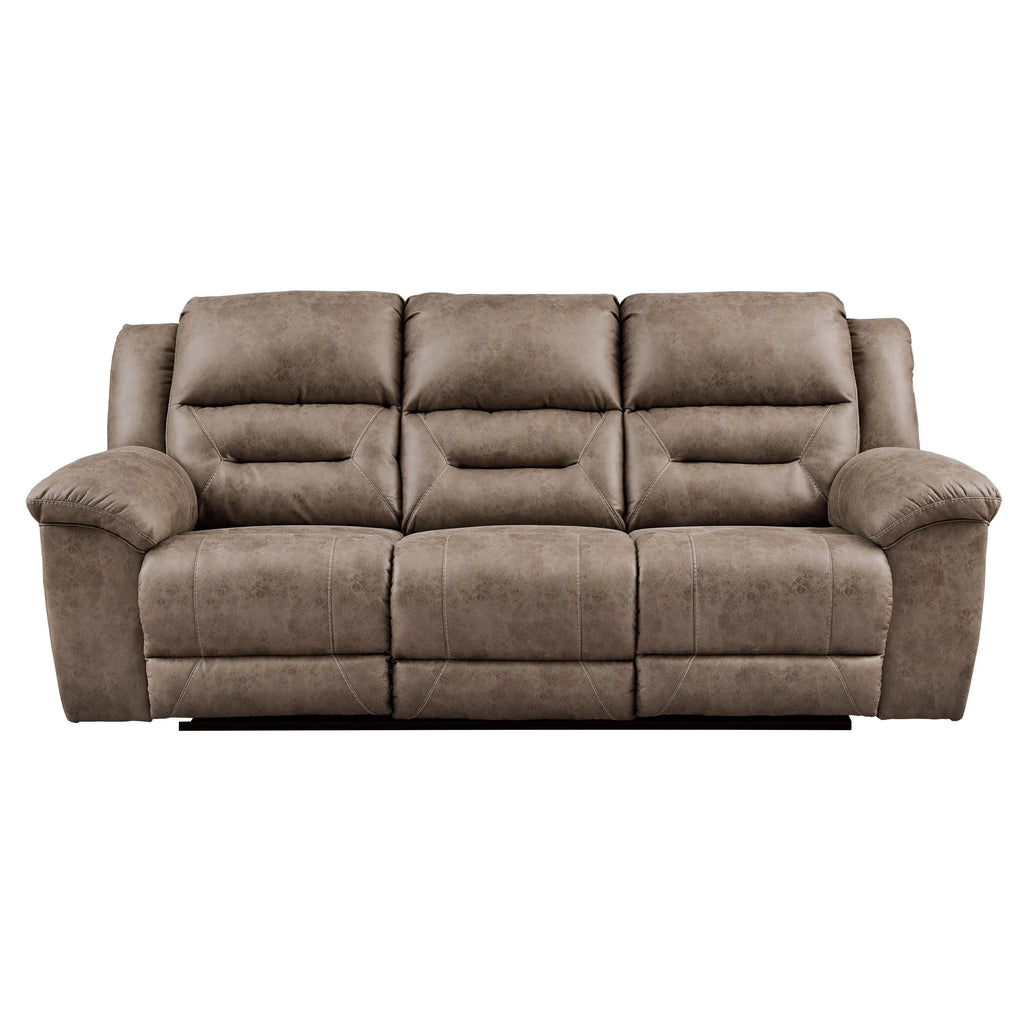 Signature Design by Ashley Stoneland Reclining Leather Look Sofa 3990588