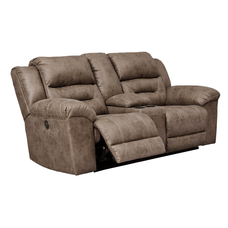 Signature Design by Ashley Stoneland Power Reclining Leather Look Loveseat 3990596