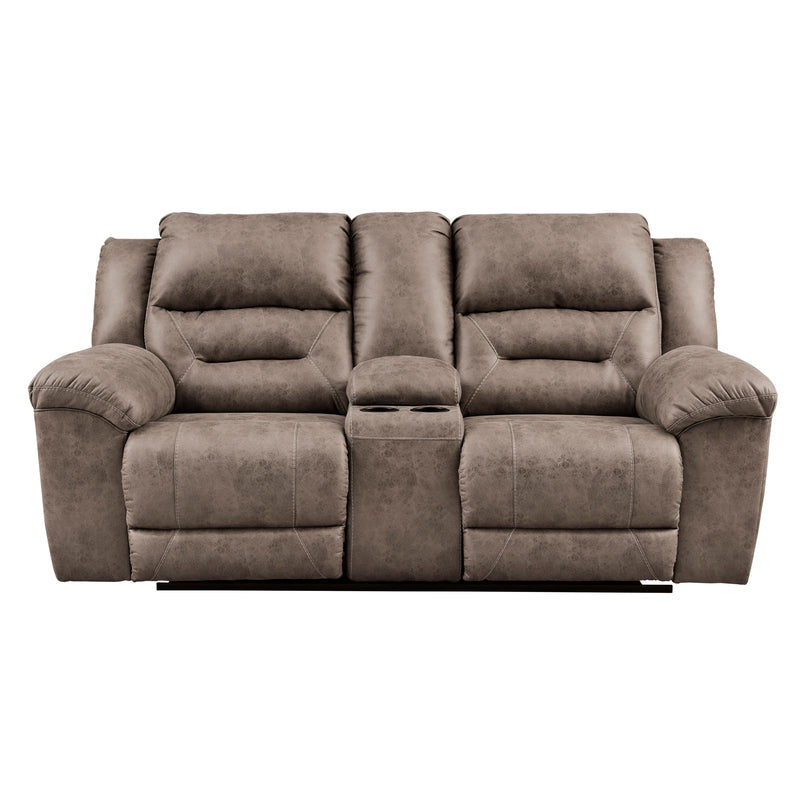Signature Design by Ashley Stoneland Reclining Leather Look Loveseat 3990594