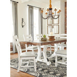 Signature Design by Ashley Valebeck Dining Table with Trestle Base D546-35