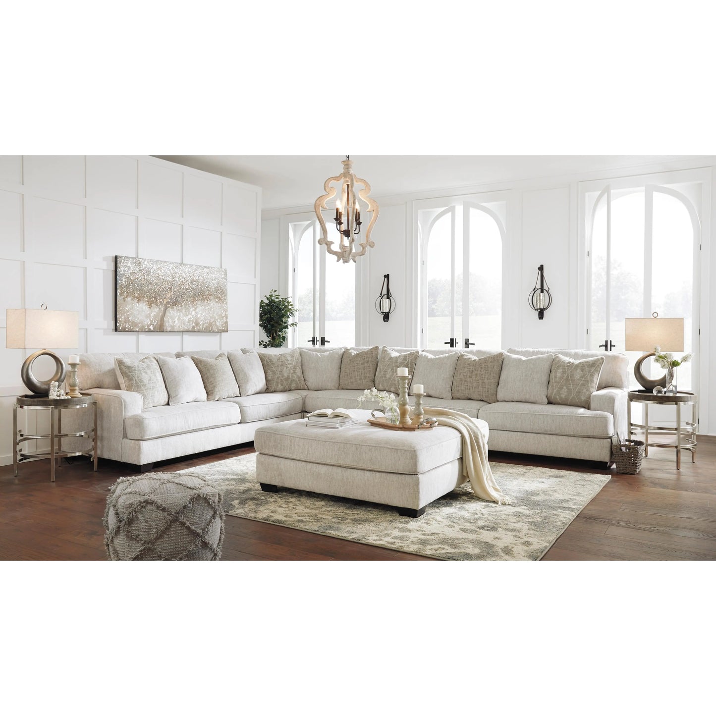 Signature Design by Ashley Rawcliffe Fabric 4 pc Sectional 1960466/1960477/1960446/1960467