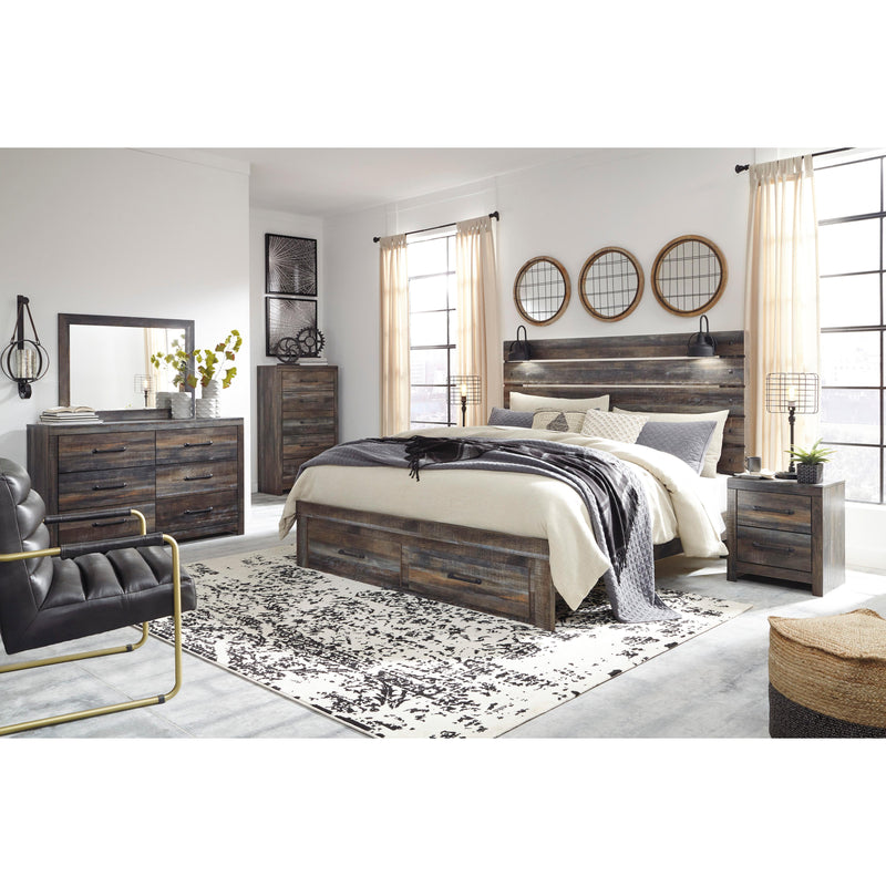 Signature Design by Ashley Drystan King Panel Bed with Storage B211-58/B211-56S/B211-97