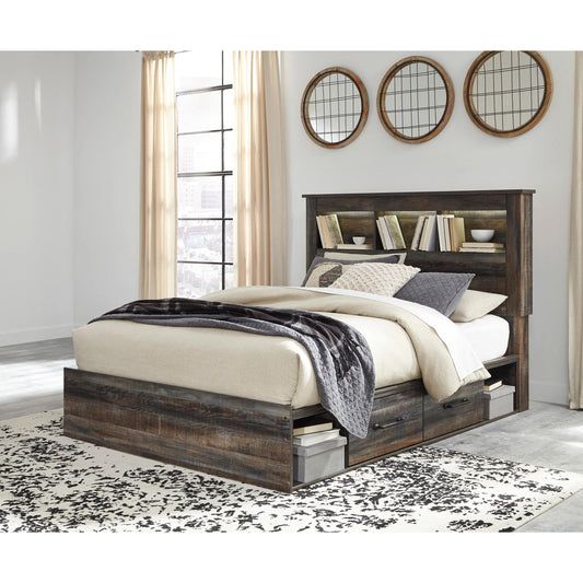 Signature Design by Ashley Drystan Queen Bookcase Bed with Storage B211-65/B211-54/B211-60/B211-60/B100-13