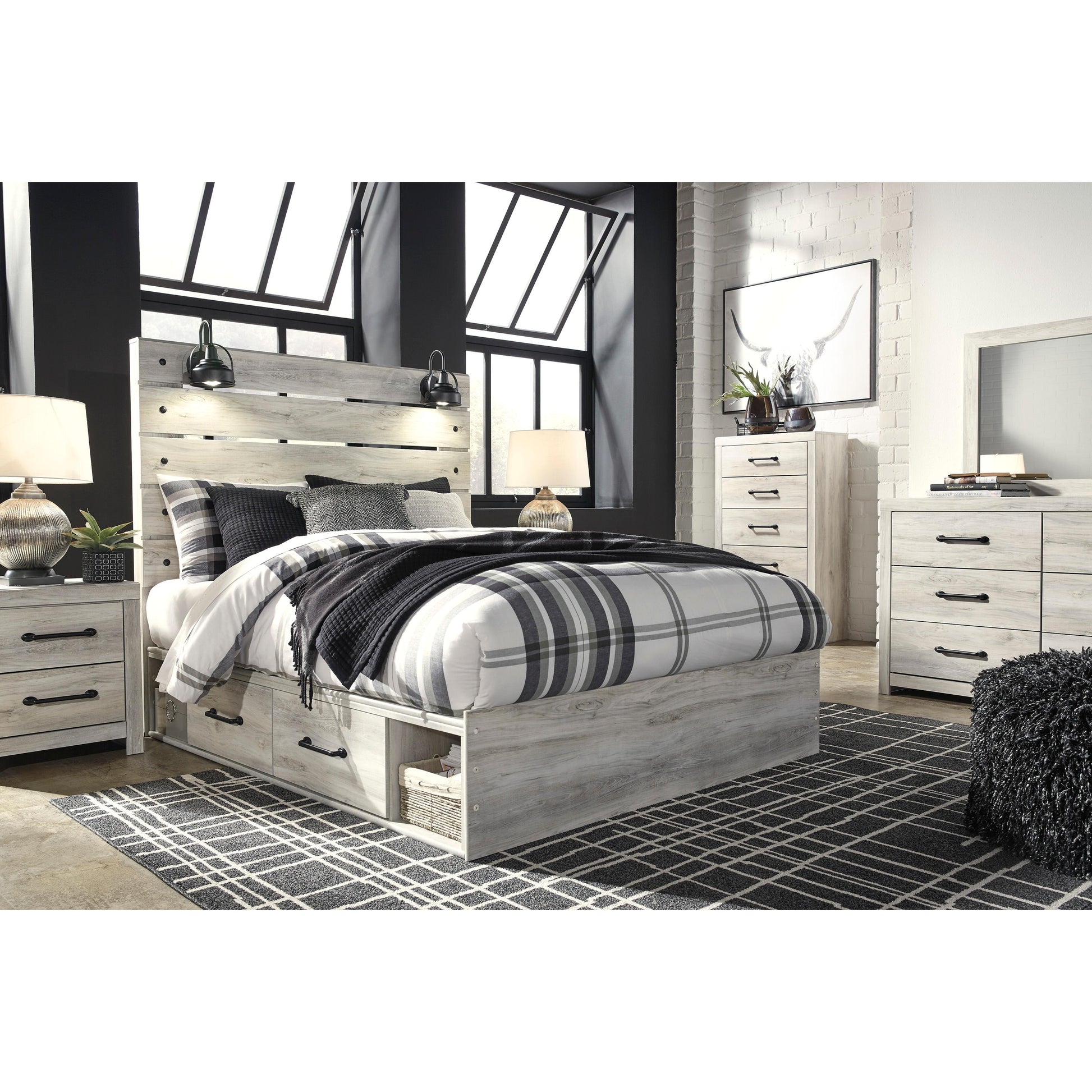 Signature Design by Ashley Cambeck Queen Panel Bed with Storage B192-57/B192-54/B192-160/B100-13