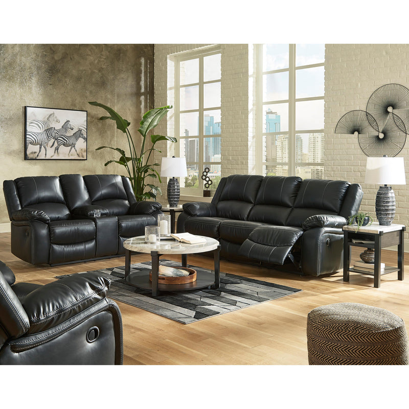 Signature Design by Ashley Calderwell Reclining Leather Look Loveseat 7710194