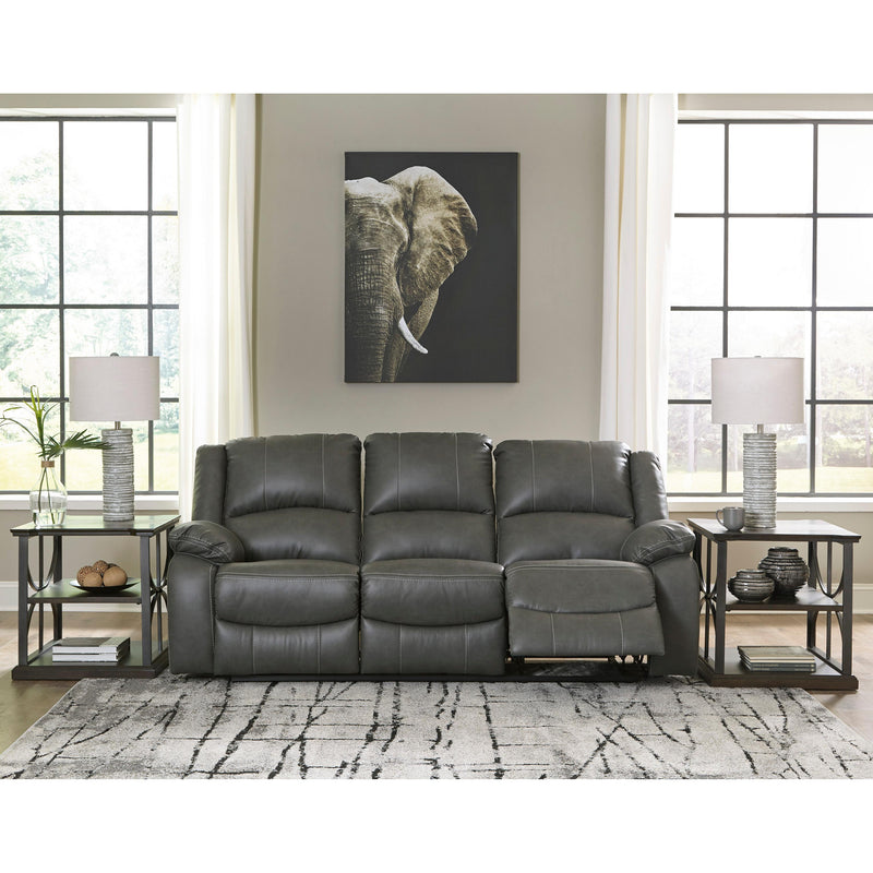 Signature Design by Ashley Calderwell Power Reclining Leather Look Sofa 7710387