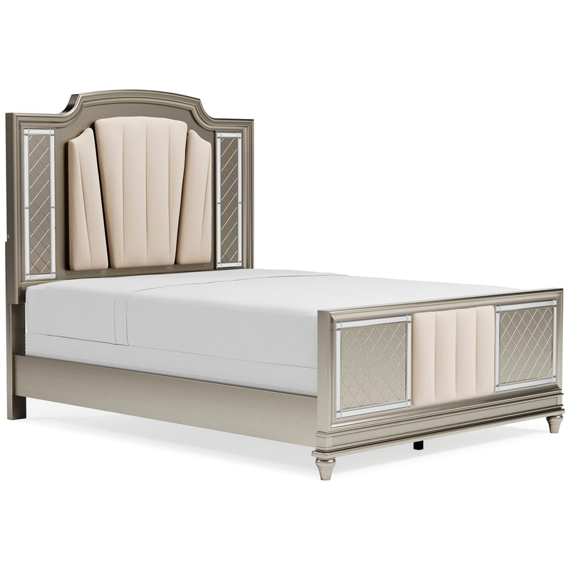 Signature Design by Ashley Chevanna Queen Upholstered Panel Bed B744-57/B744-54/B744-96
