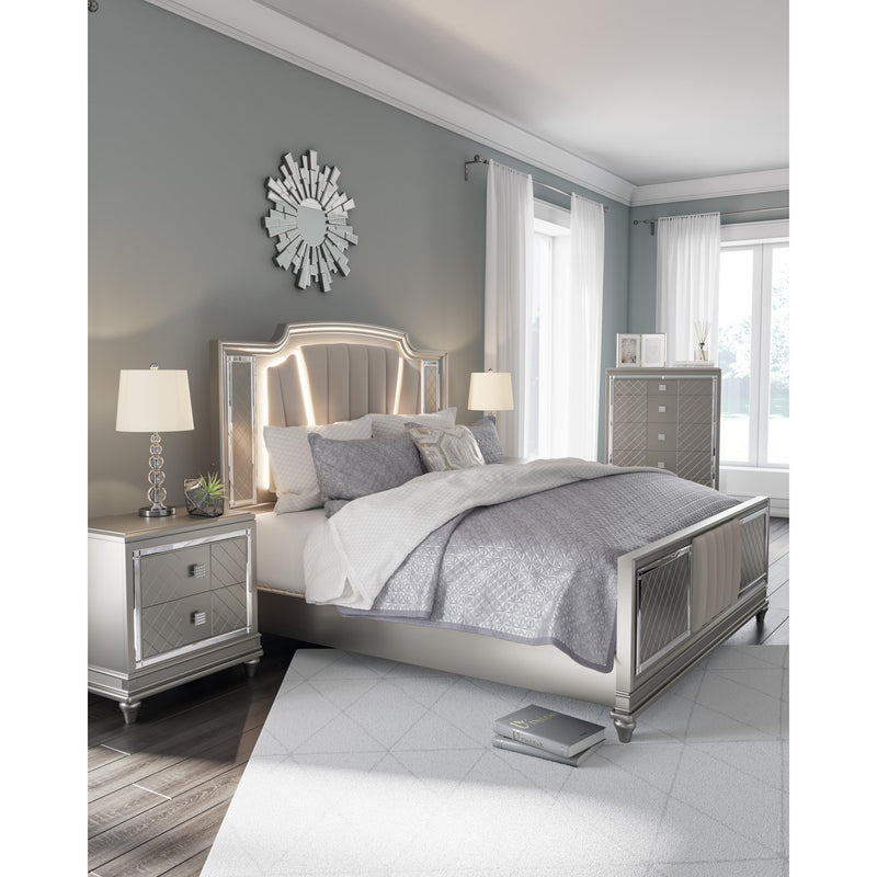 Signature Design by Ashley Chevanna King Upholstered Panel Bed B744-58/B744-56/B744-97