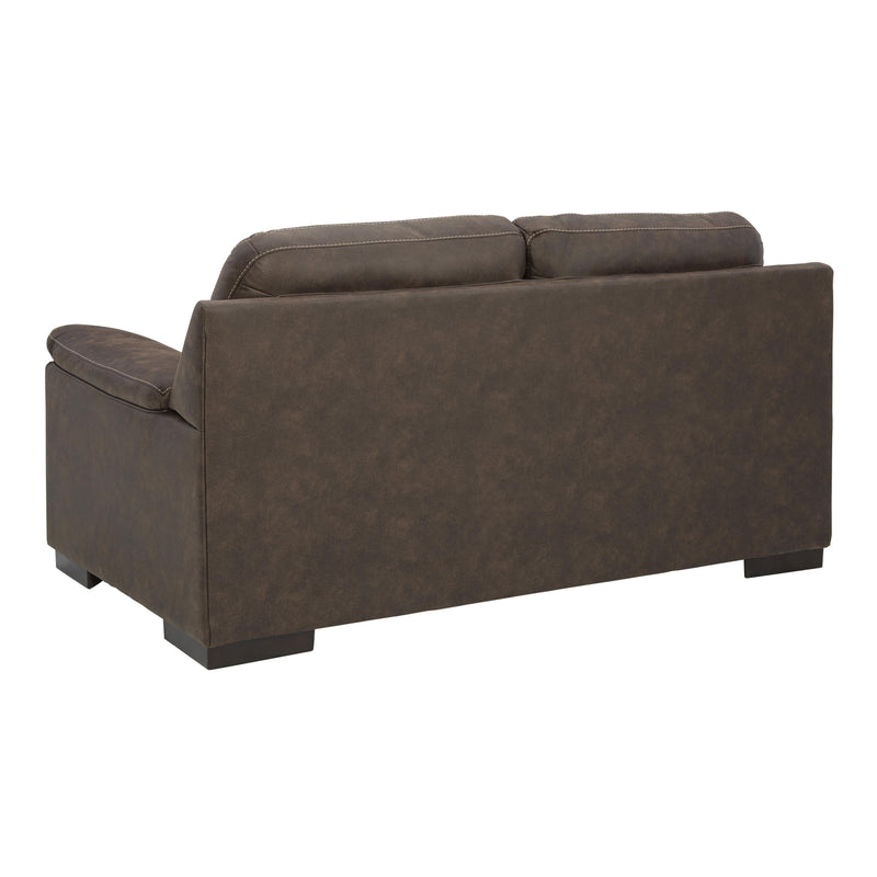 Signature Design by Ashley Maderla Stationary Leather Look Loveseat 6200235