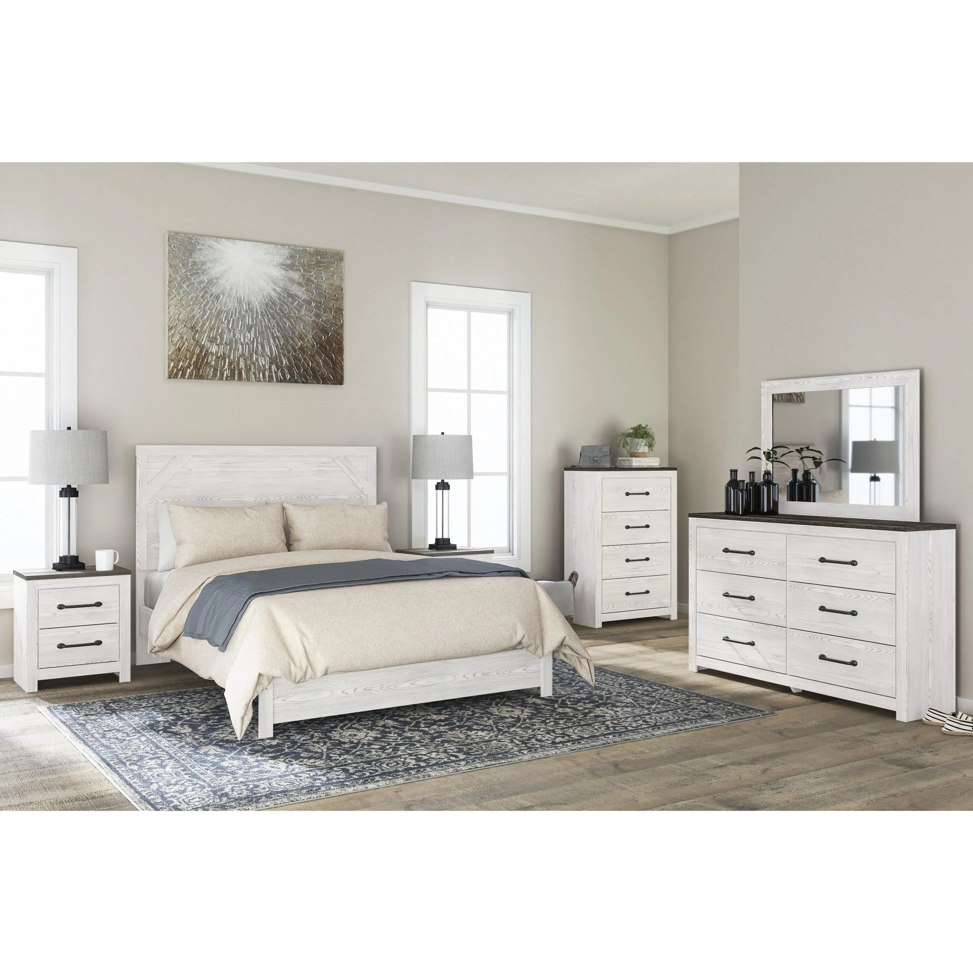 Signature Design by Ashley Gerridan 6-Drawer Dresser with Mirror B1190-31/B1190-36