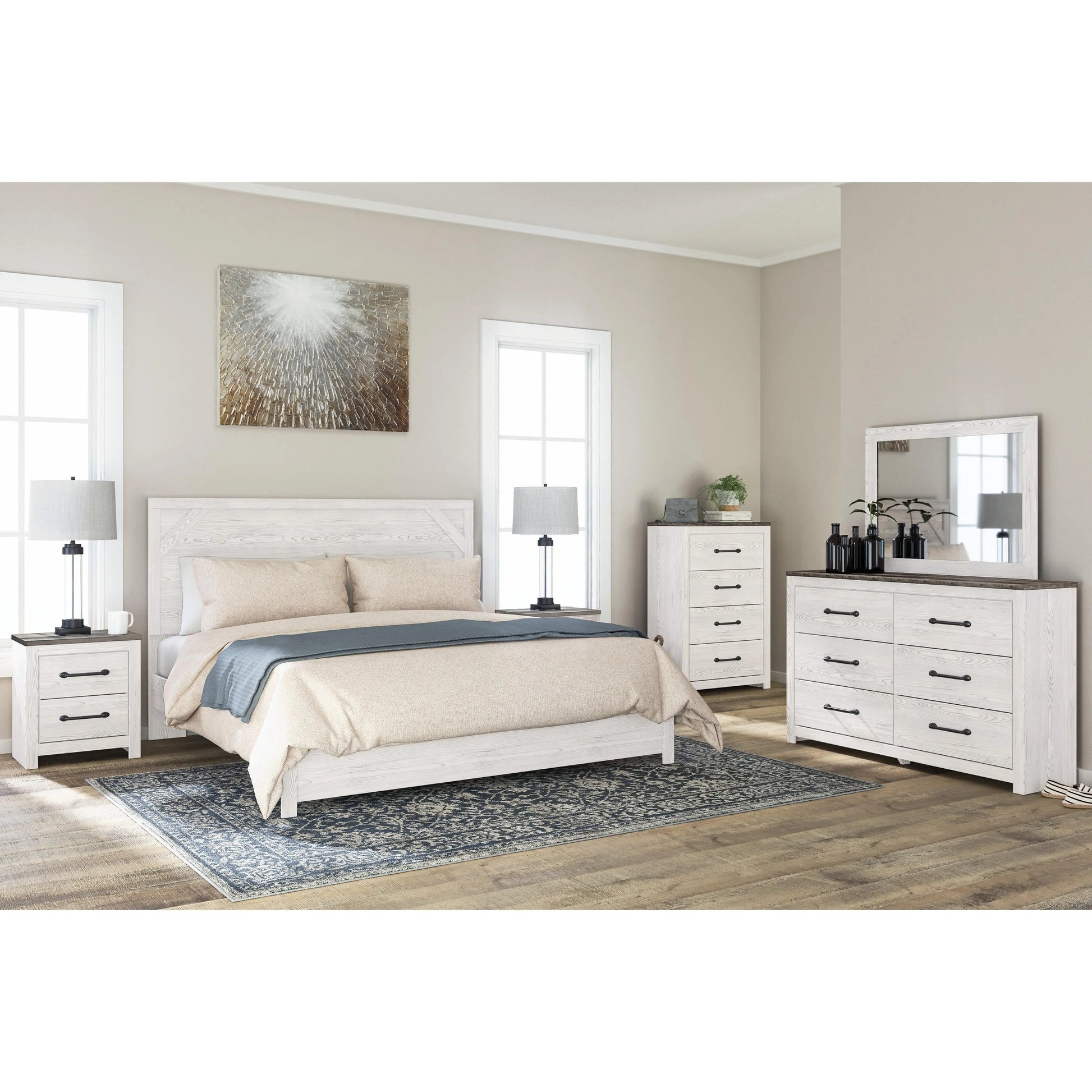 Signature Design by Ashley Gerridan 6-Drawer Dresser with Mirror B1190-31/B1190-36
