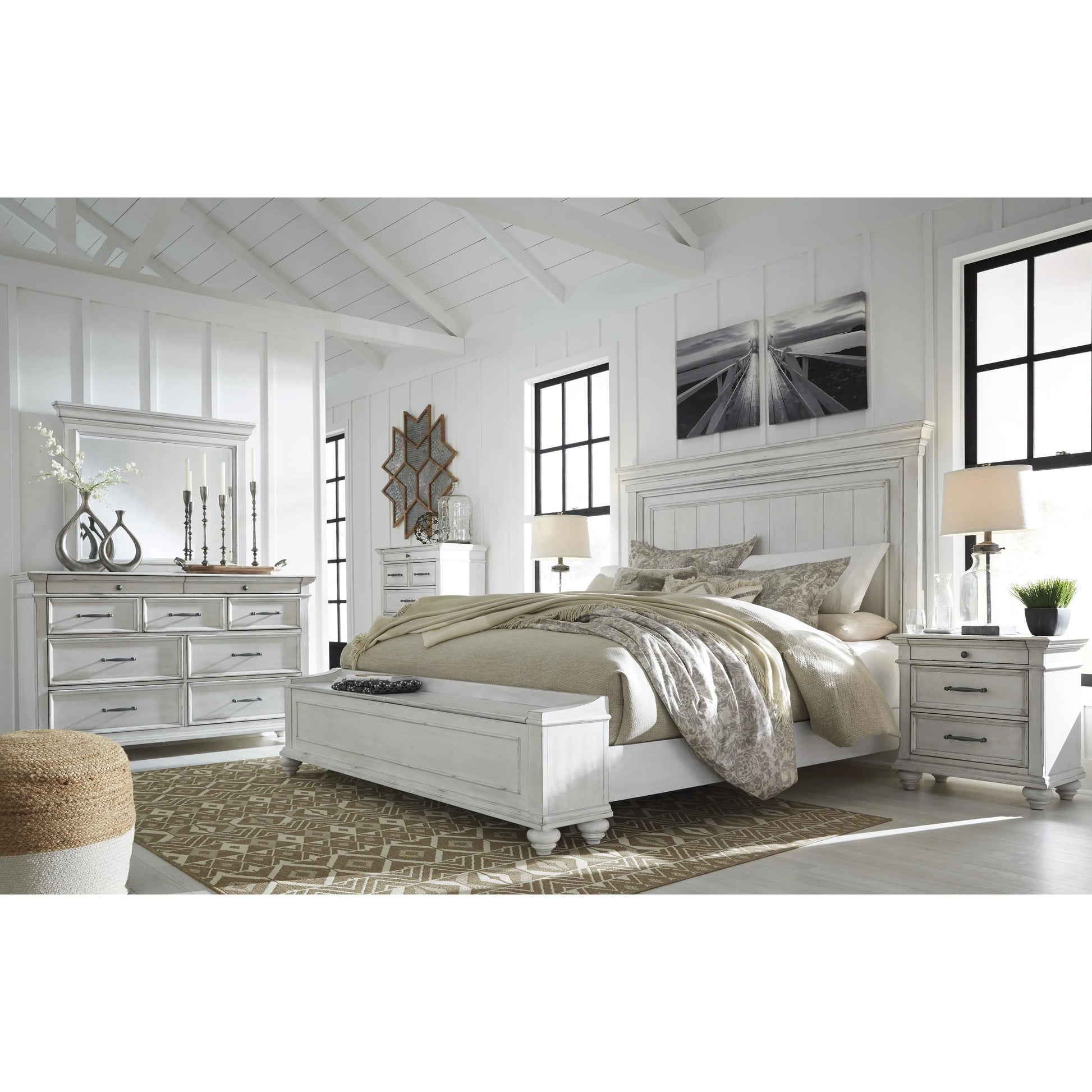 Benchcraft Kanwyn 9-Drawer Dresser with Mirror B777-31/B777-36