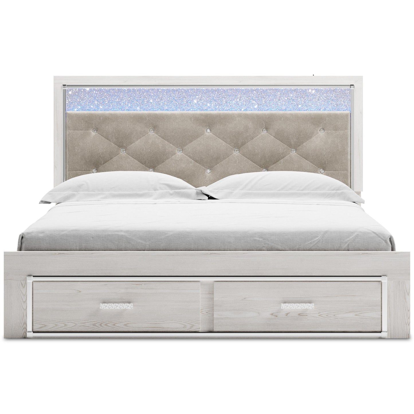 Signature Design by Ashley Altyra King Upholstered Panel Bed with Storage B2640-58/B2640-56S/B2640-95/B100-14