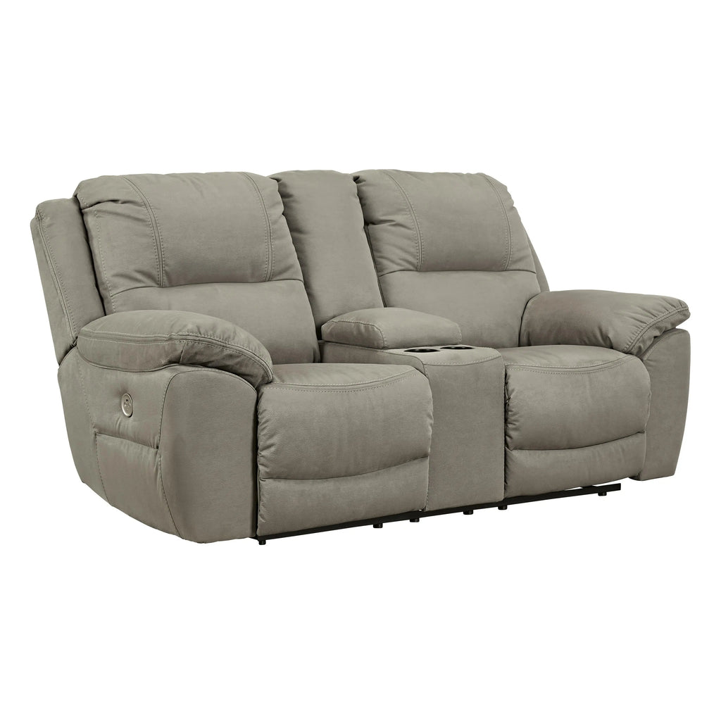 Signature Design by Ashley Next-Gen Gaucho Power Reclining Leather Look Loveseat 5420396