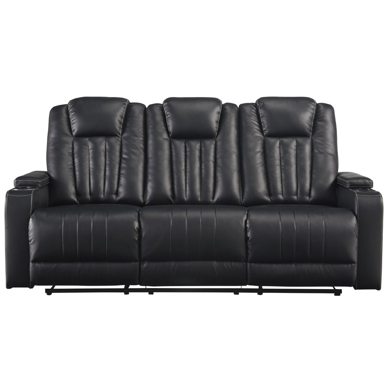 Signature Design by Ashley Center Point Reclining Leather Look Sofa 2400489