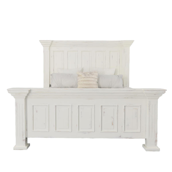 Chalet King Panel Bed Nero White
