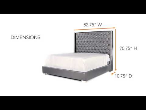 Signature Design by Ashley Coralayne King Upholstered Bed B650-78/B650-76 EXTERNAL_VIDEO 1